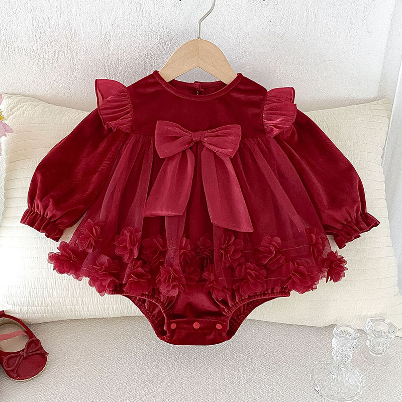 Newborn Baby Girl Romper Floral - Pakaian Bayi Perempuan untuk Musim Gugur,