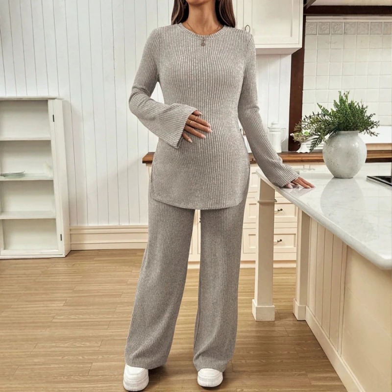 Maternity Wear - Setelan Rajut Ibu Hamil, Atasan Lengan