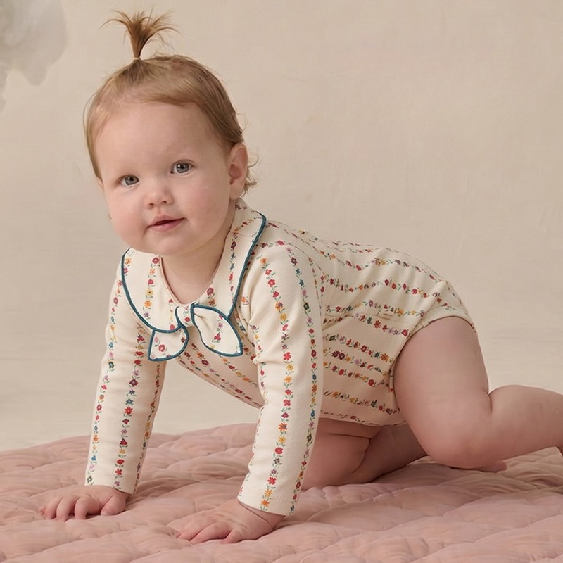 Romper Anak Perempuan 0-24M, P - Newborn Baby Girl Romper Floral ulasan dan harga