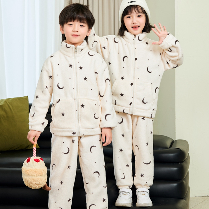 Set Piyama Anak-anak Musim Din - Toddler Boy Winter Fleece Jacket ulasan dan harga