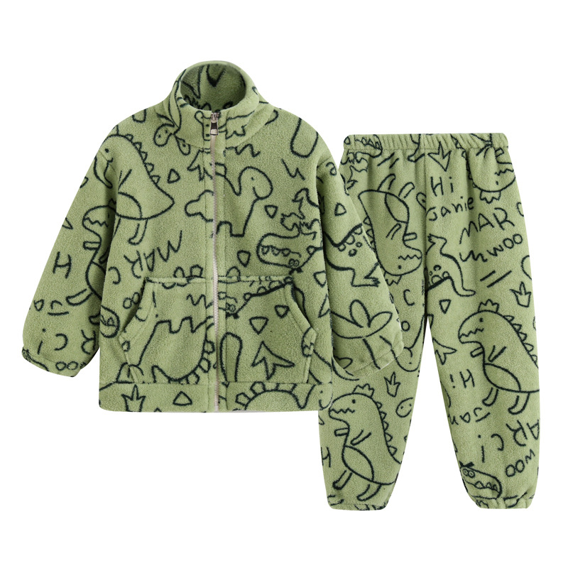 Set Piyama Anak-anak Musim Din - Toddler Boy Winter Fleece Jacket ulasan dan harga