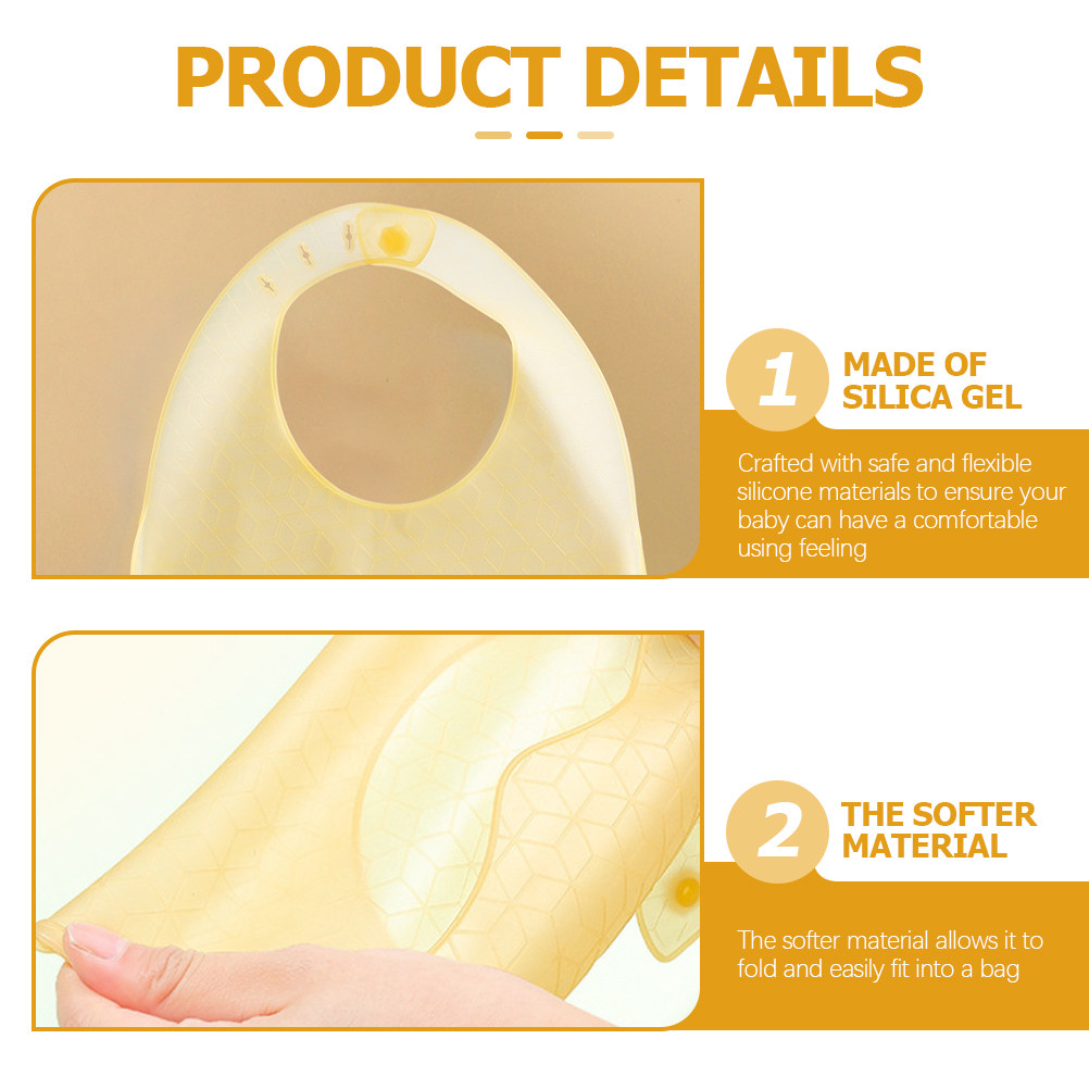 3 buah Celemek Bayi Silikon –  - Waterproof Baby Bibs Silicone ulasan dan harga